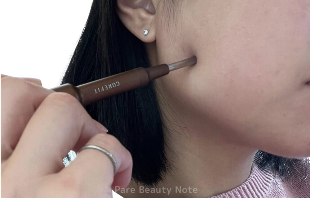 コアフィット フェイスポインター 実物 使用例