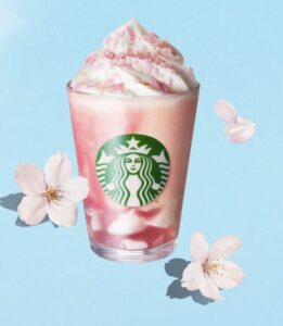 スタバ白桃フラペチーノ　商品画像