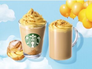 スタバ新作シュークリームフラペチーノ　商品画像